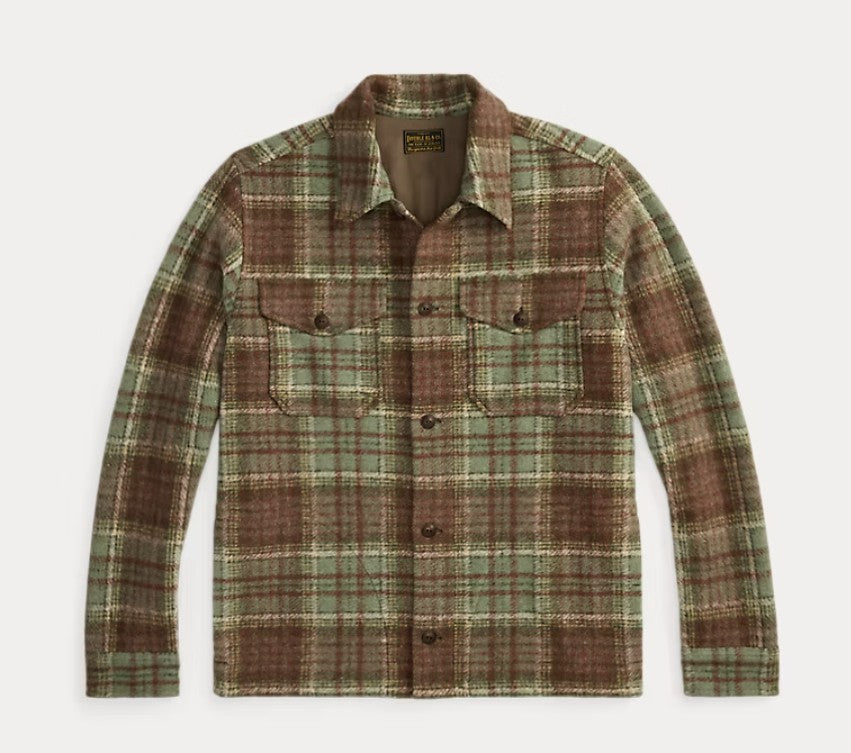 RRL Plaid Wool-Blend Workshirt (Green/Multi) – Grayford's Since 1931