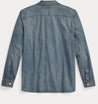 Back View - Cotton Denim Workshirt 