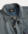 CollarView-CottonDenimWorkshirt