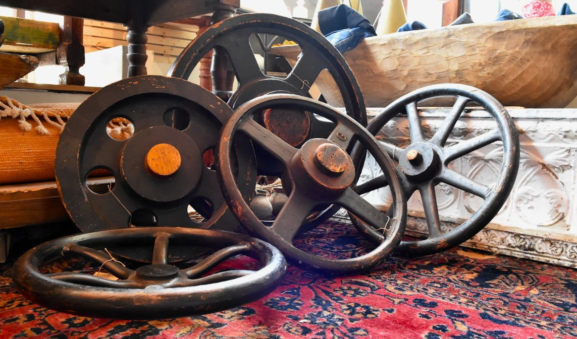 Antique Factory Foundry Wheel Mold (21" Diameter)