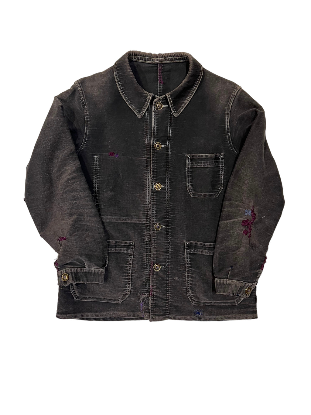 Private Collection Vintage 1920 Chore Coat Used for Creating Tellason's The Grayford
