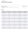 Size Chart of RRL Plaid Twill Workshirt (Orange/Multi)