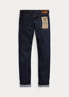 Back View of RRL Slim Fit Selvedge Jean