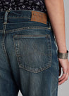 Back Pocket View - RRL Boy Fit Straight Jean