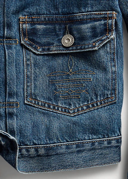 RRL Cropped Denim Jacket (Kenney Wash)