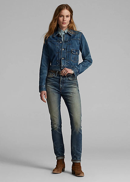 RRL Cropped Denim Jacket (Kenney Wash) – Grayford's Since 1931 RRL Cropped Denim Jacket (Kenney Wash) – Grayford's Since 1931