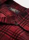 Collar - RRL Plaid-Print Corduroy Camp Shirt (Red/Black)