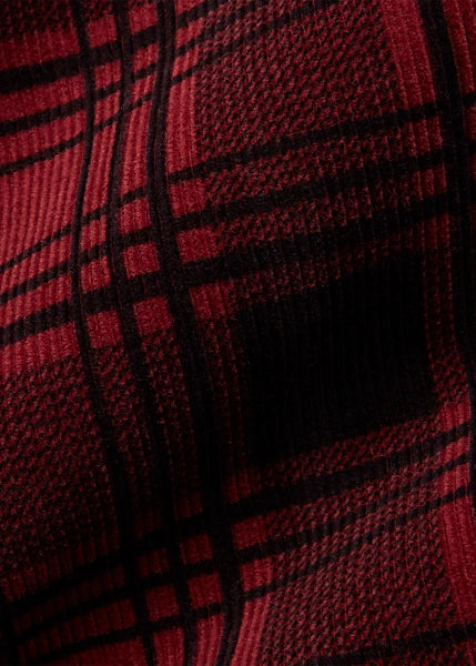 RRL Plaid-Print Corduroy Camp Shirt (Red/Black) – Grayford's