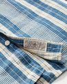 RRL Indigo Plaid Cotton-Linen Workshirt - Tag