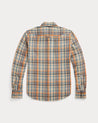 Back - RRL Slim Fit Plaid Twill Western Shirt