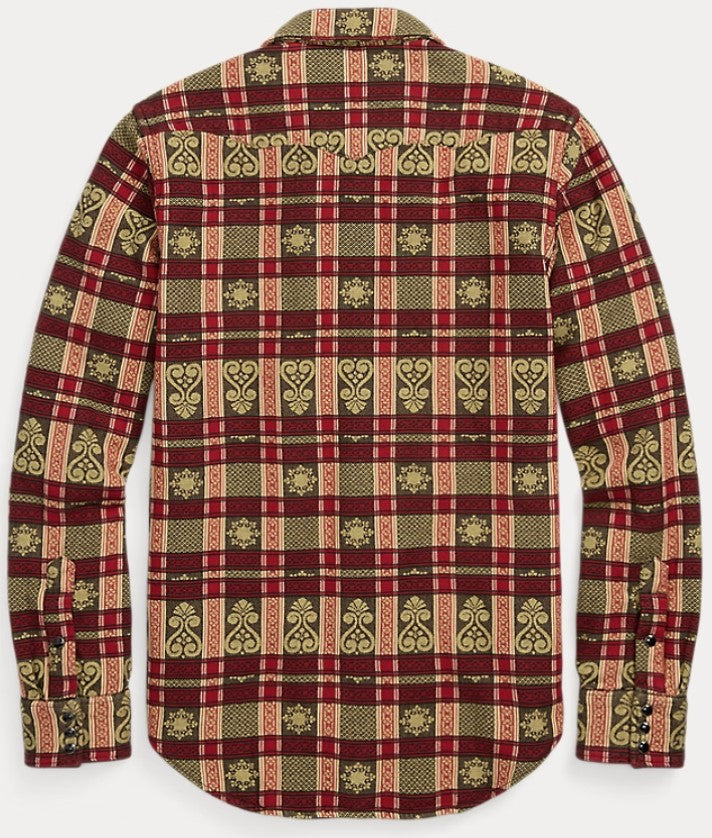 RRL Slim Fit Double Cloth Western Shirt (Red/Brown Multi) Grayford's Since 1931 RRL Slim Fit Double Cloth Western Shirt (Red/Brown Multi) Grayford's Since 1931