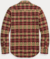 Back View - RRL Slim Fit Double Cloth Western Shirt
