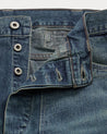 Button Fly View of RRL Vintage 5-Pocket Canfield Denim Pant