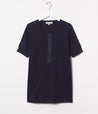Front View of Merz b. Schwanen 103 Men's Loopwheeled Henley (Style: 103.66)
