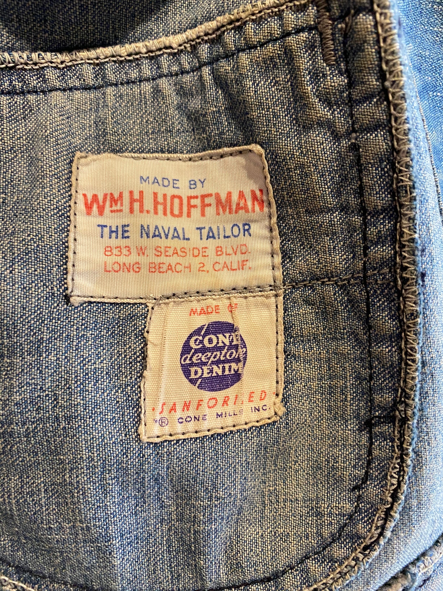 Vintage 1940’s USN Cone Mills Deeptone Denim Jacket