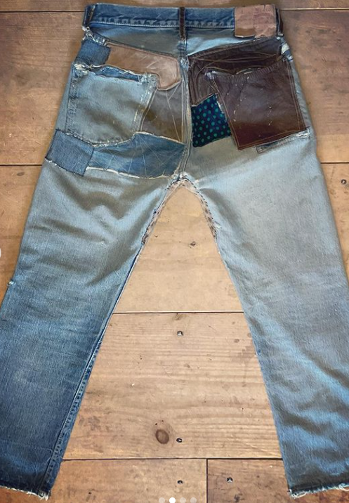 Early-mid 1960's Levi's 501 Big E Selvedge Jeans with V Stitch