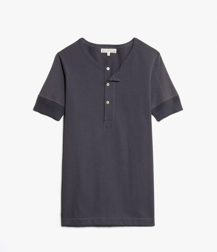 Merz b. Schwanen 207 Men's Loopwheeled Henley (Style 207.50)